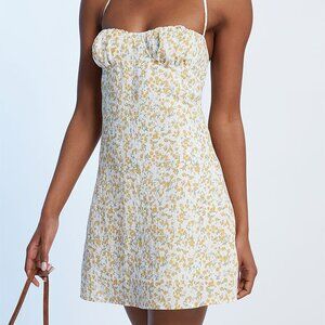 Daisy Bustier Halter Mini Dress